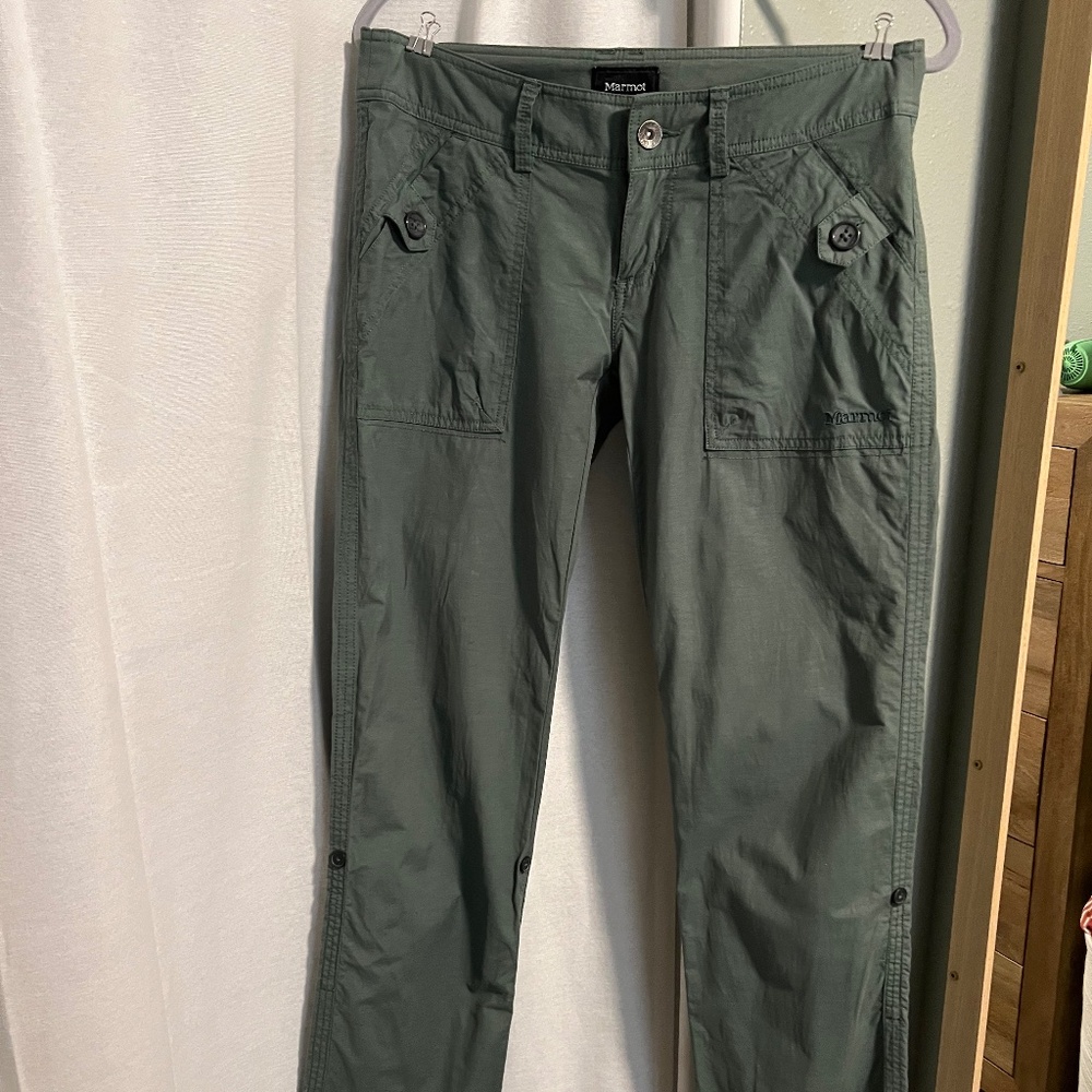 Women’s Marmot Ginny Adjustable Hiking pant- sage green size 6